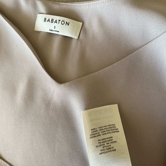 Aritzia Babaton elegant flowy grey cami EUC - Picture 6 of 9